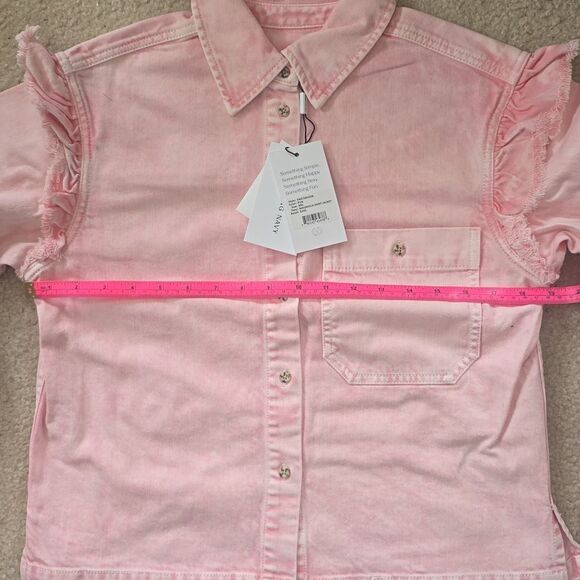 SOMETHING NAVY Magnolia Shirt Jacket - Picture 6 of 6